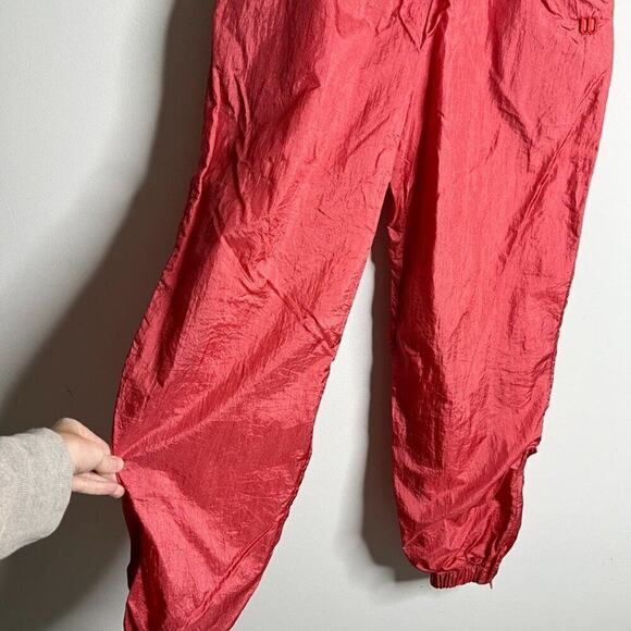 Wilson Women's Vintage Track Pants Size M Pink Windbreaker Jogger Lined Nylon - Picture 7 of 11
